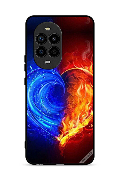 Covernex غطاء حماية لهاتف هواوي نوفا 13 برو 5G بخلفية قلب النار والماء