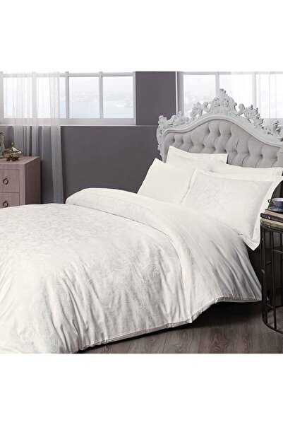 Taç Women's satin lace lace,6 piece TAC, Jakar Brinley Ekru