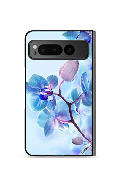 Covernex غطاء حماية لهاتف جوجل بيكسل فولد 5G بنقشة زهور الأوركيد