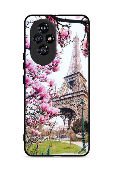 Covernex غطاء حماية لهاتف Honor 200 5G بطبعة زهور وبرج إيفل