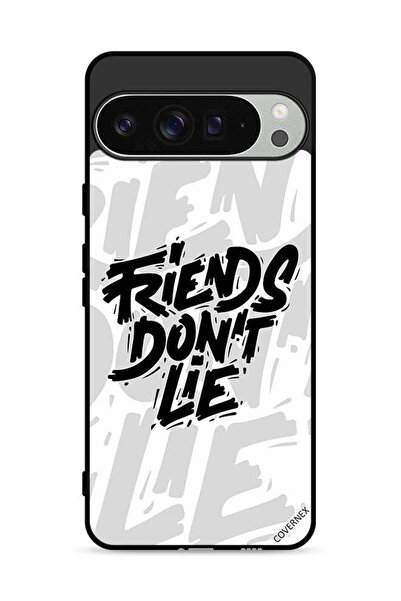 Covernex غطاء حماية لجهاز Google Pixel 9 Pro بتصميم خط عربي "الأصدقاء لا يكذبون"