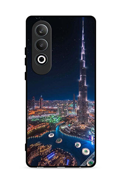 Covernex غطاء حماية لهاتف Oppo K12 Plus 5G بمنظر ليلي لوسط المدينة