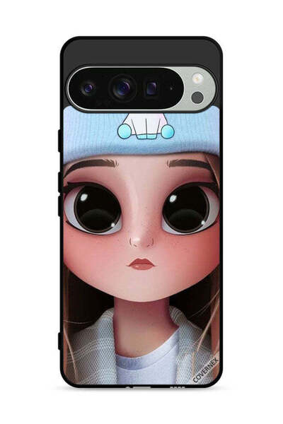 Covernex غطاء حماية لجهاز Google Pixel 9 Pro بتصميم فتاة وحيد القرن اللطيفة