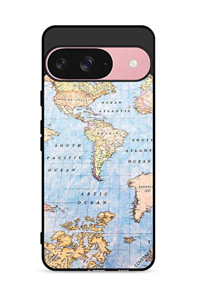 Covernex غطاء حماية لجهاز Google Pixel 9 بتصميم خريطة العالم