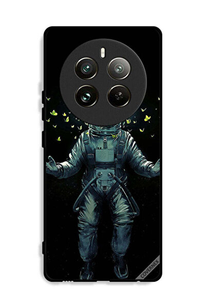 Covernex غطاء حماية لهاتف Realme 12 Pro Plus 5G بطبعة رائد فضاء وفراشات