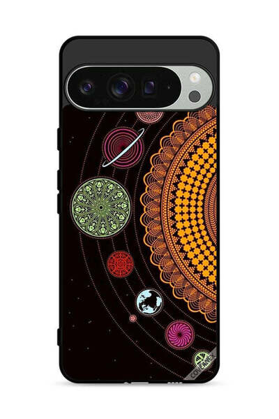 Covernex غطاء حماية لجهاز جوجل بيكسل 9 برو بتصميم ماندالا للنظام الشمسي