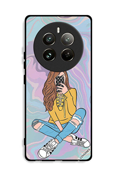 Covernex غطاء حماية لهاتف Realme 12 Pro Plus 5G مع صورة فتاة