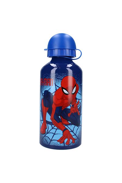 SPIDERMAN Children's water bottle, aluminum, multicolor, capacity 500 ml, Let's Eat,