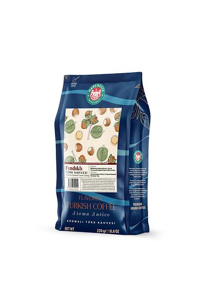 Mare Mosso Caffe ê Vendite Hazelnut Flavored Turkish Coffee 250 Gr.