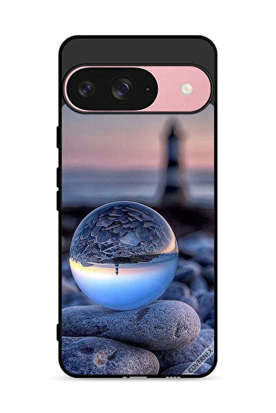 Covernex غطاء حماية لجهاز Google Pixel 9، تصوير رائع للطبيعة في زجاج دائري