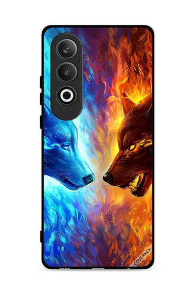 Covernex غطاء حماية لهاتف OnePlus Nord CE4 5G بتصميم ذئب الماء والنار