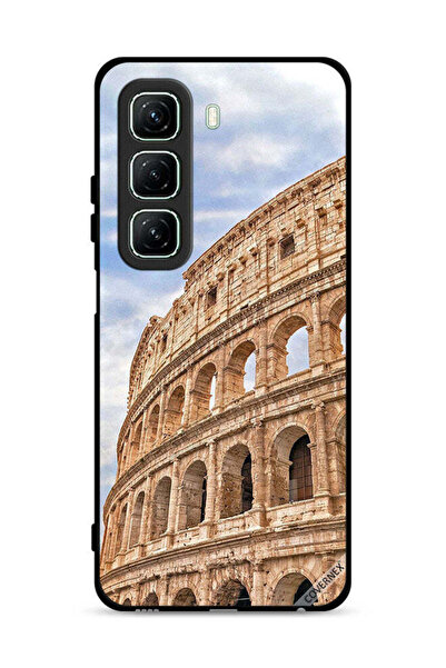 Covernex غطاء حماية لهاتف Infinix Hot 50 5G بتصميم مبنى عتيق