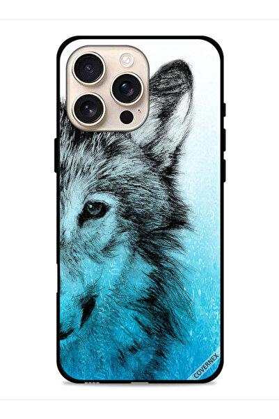 Covernex غطاء حماية لجهاز Apple iPhone 16 Pro Max بتصميم نصف وجه ذئب