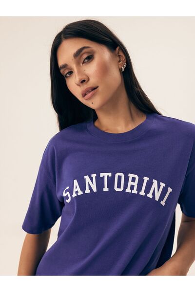 Henderson Subtle sports-classic women's pajama with casual pattern & lettering on t-shirt & short | Nimes