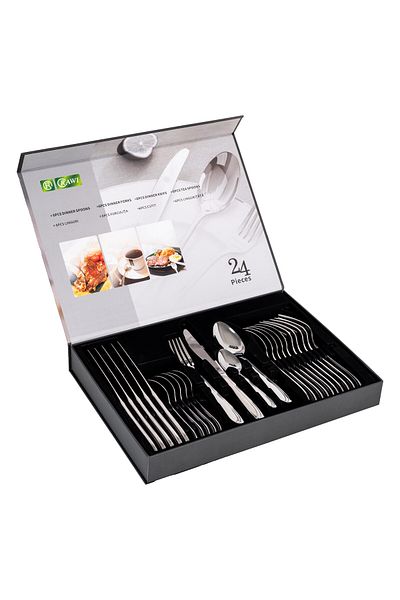 Trendy's Cutlery set, RAWI, 24 pieces, Elegant design and daily functionality