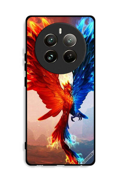 Covernex غطاء حماية لهاتف Realme 12 Pro Plus 5G بخلفية نسر النار والماء