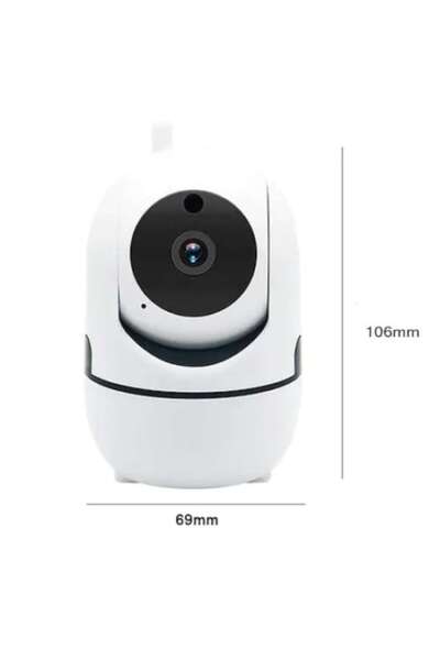 NO BRAND Camera IP pentru supraveghere video, Wi-Fi, Control de pe telefon, Rotativa 360, Alb
