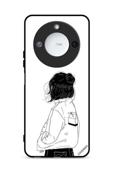 Covernex غطاء حماية لهاتف Honor X60 5G - فتاة تفكر بعمق كبير