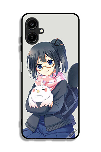 Covernex غطاء حماية لهاتف سامسونج جالاكسي A06 4G، رسم فتاة تحمل حيوانًا أليفًا