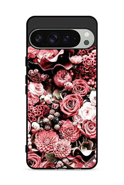 Covernex غطاء حماية لجهاز Google Pixel 9 Pro XL بلون الخوخ والورود