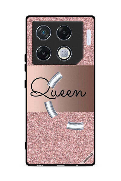 Covernex غطاء حماية لهاتف Infinix GT 20 Pro 5G بخلفية لامعة من Queen Glitters