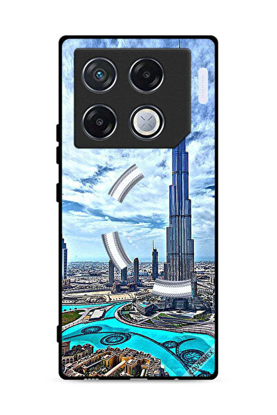 Covernex غطاء حماية لهاتف Infinix GT 20 Pro 5G، برج خليفة، غيوم مؤثرة