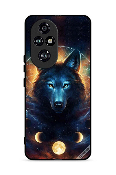 Covernex غطاء حماية لهاتف Honor 200 Pro 5G بتصميم ذئب في الفضاء