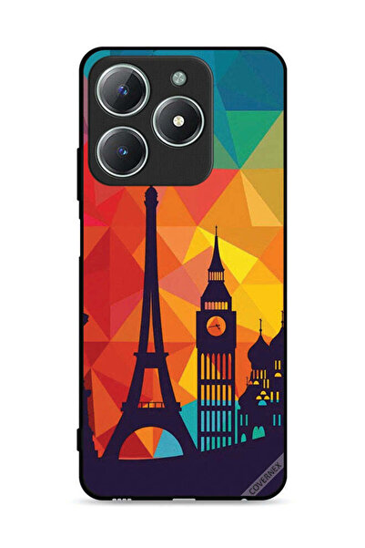 Covernex غطاء حماية لهاتف Realme C61 4G بنمط باريس الملون