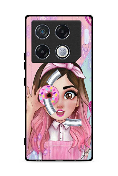 Covernex غطاء حماية لهاتف Infinix GT 20 Pro 5G برسومات فتاة محبة للدونات
