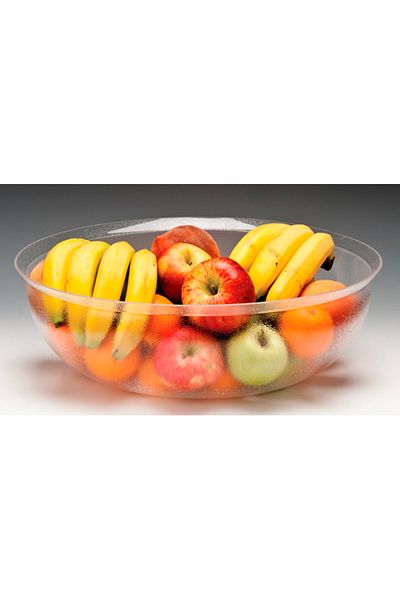 Raki Round acrylic fruit bowl with stand 45xh14cm