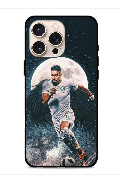 Covernex غطاء حماية لجهاز آبل آيفون 16 برو ماكس - سالم الدوسري يحمل كرة قدم