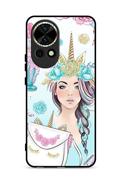 Covernex غطاء حماية لهاتف هواوي نوفا 13 5G مزين برسومات رموش على الحقيبة وفتا...