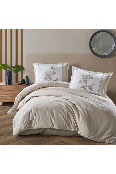 Clasy 100% cotton bed linen ranforce, Clasy, Suave v4 beige