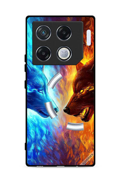 Covernex غطاء حماية لهاتف Infinix GT 20 Pro 5G بتصميم ذئب الماء والنار