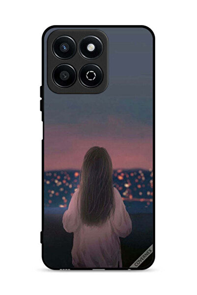 Covernex غطاء حماية لهاتف Honor X7c 4G بنقشة فتاة واقفة