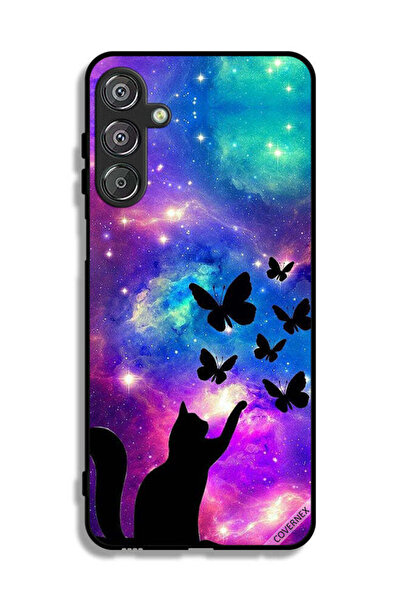 Covernex غطاء حماية لهاتف سامسونج جالاكسي F16 5G بطبعة قطة وفراشات