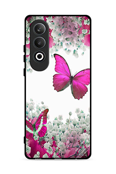 Covernex غطاء حماية لهاتف Oppo K12 Plus 5G برسومات فراشات جميلة وورود صغيرة