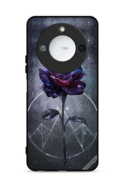 Covernex غطاء حماية لهاتف Honor X60 5G بخلفية زهور داكنة