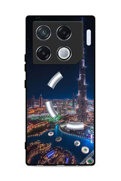 Covernex غطاء حماية لهاتف Infinix GT 20 Pro 5G بمنظر ليلي لوسط المدينة