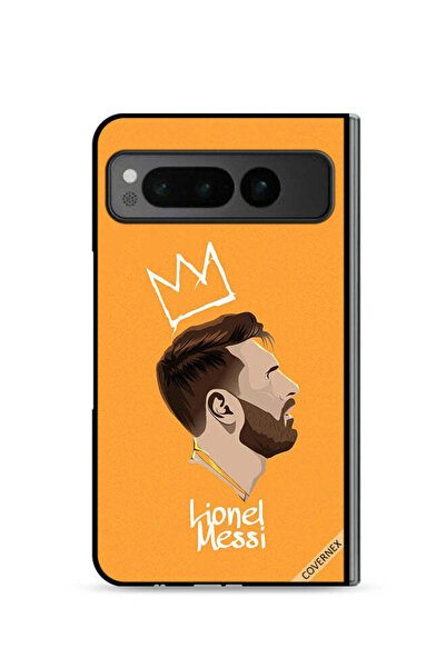 Covernex غطاء حماية لهاتف جوجل بيكسل فولد 5G بطبعة ليو ميسي الملك