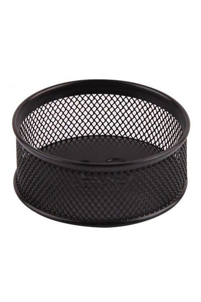 OEM Fornax Mesh Paper Clip Holder, Black, Metal Construction, Open Top, Compact Desk Organizer