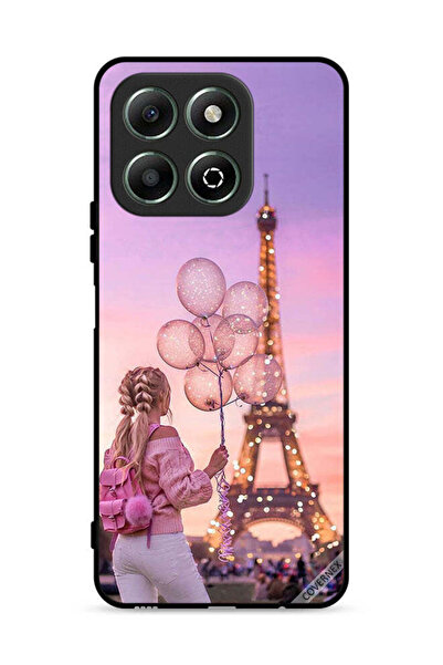 Covernex غطاء حماية لهاتف Honor X6b 4G بطبعة فتاة تحمل بالونات