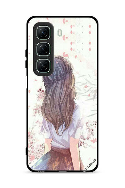 Covernex غطاء حماية لهاتف Infinix Hot 50 5G بطبعة فتاة لطيفة في تفكير عميق