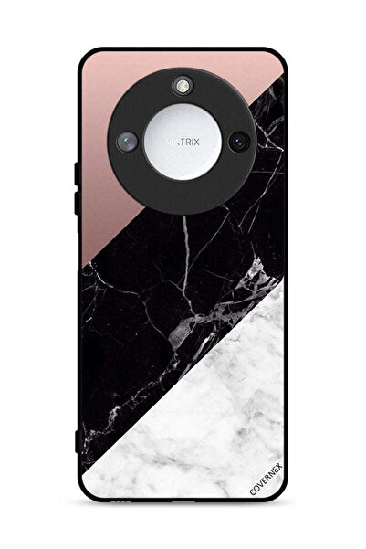 Covernex غطاء حماية لهاتف Honor X60 5G بنمط مزيج من الرخام والبساطة