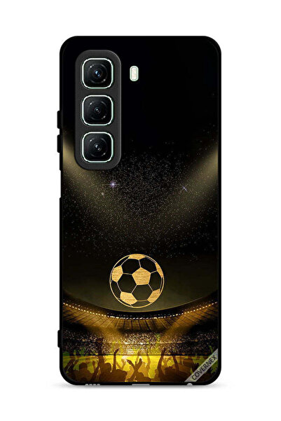 Covernex غطاء حماية لهاتف Infinix Hot 50 5G، أسود، بخلفية فيلم كرة قدم كلاسيكية