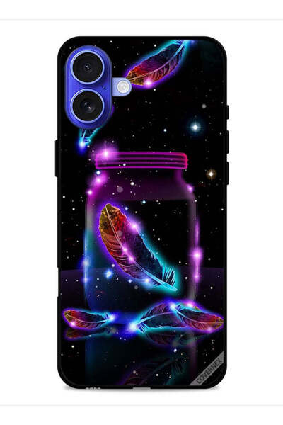 Covernex غطاء حماية لجهاز Apple iPhone 16 Plus بتصميم ريش في جرة