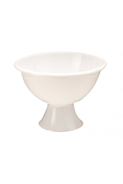 Raki Fructiera acrilica rotunda cu suport 45cm,alba
