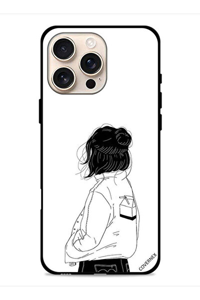 Covernex غطاء حماية لجهاز Apple iPhone 16 Pro - فتاة تفكر بعمق كبير