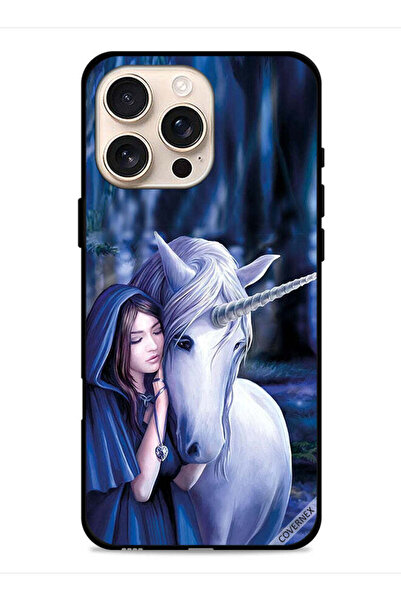 Covernex غطاء حماية لجهاز Apple iPhone 16 Pro Max بتصميم فتاة وحيد القرن
