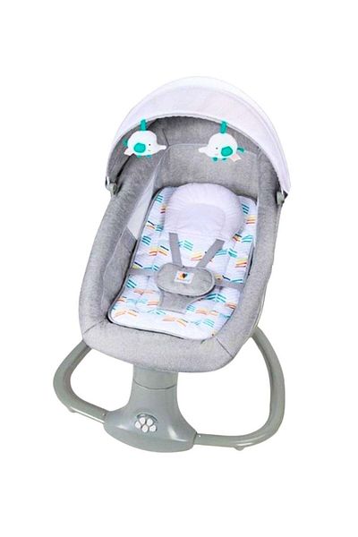 HEY BABY Baby Rocker Chair with Canopy and Toys - Comfortable and Safe Cradle for Infants
